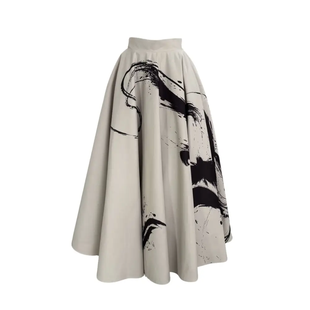 The Ivory Vogue Shirt and Skirt Set