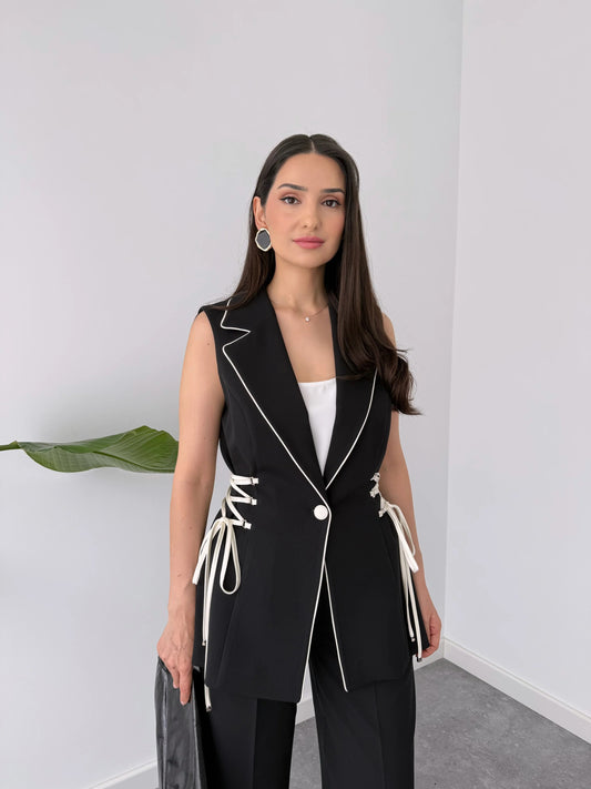 Vogue Black Set with side ties