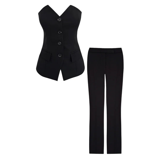 Lisa Strapless Collar Set